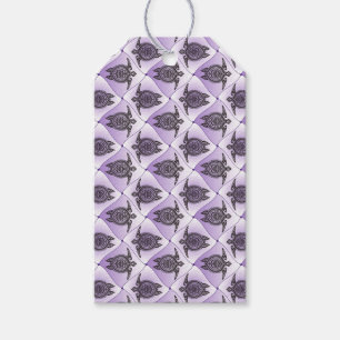 Shamanic Sea Turtles Pattern - violett + Ihre Idee Geschenkanhänger