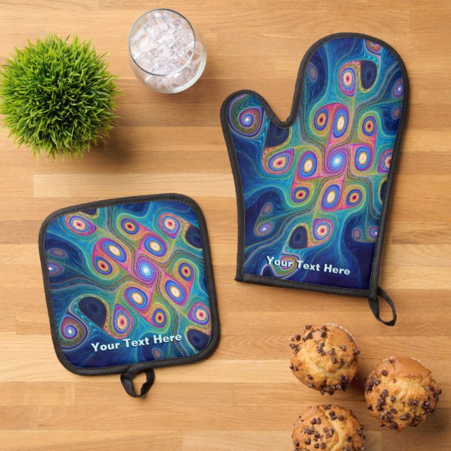 Shamans Sky Ofenhandschuh & Topflappen-Set (Oben Unten)