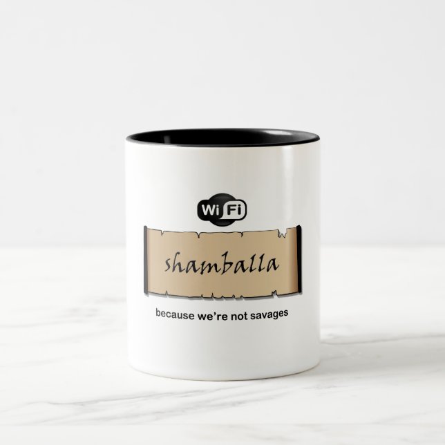 Shamballa Wifi Zweifarbige Tasse (Mittel)