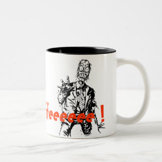 Shambling Zombie-Kaffee-Tasse Zweifarbige Tasse