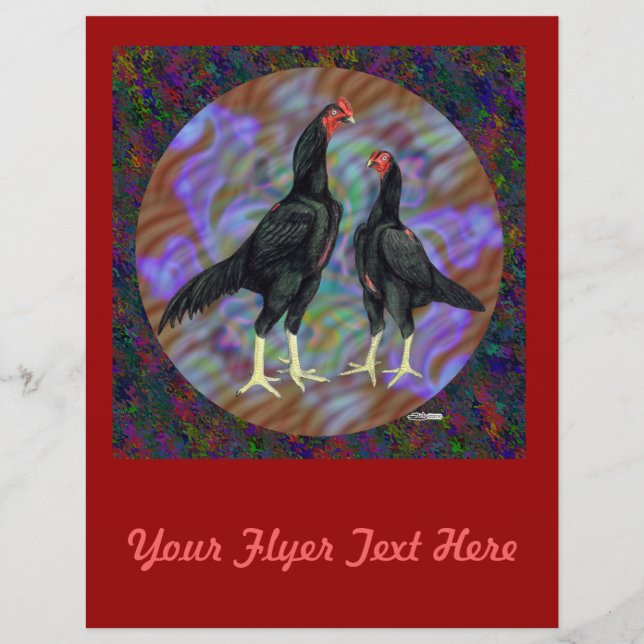 Shamo: Schwarzes Paar Flyer (Vorne)