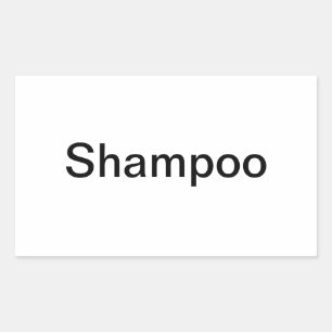 Shampoo Labels/ Rechteckiger Aufkleber