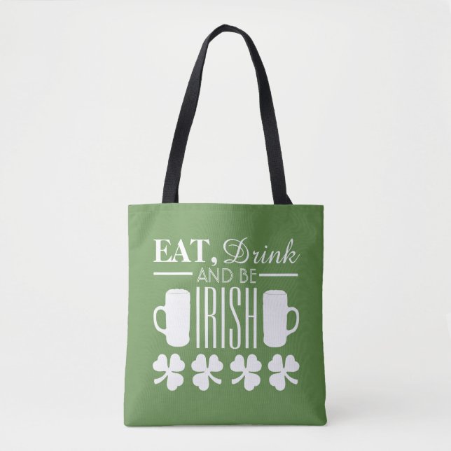Shamrock and Beer Tasche (Vorderseite)