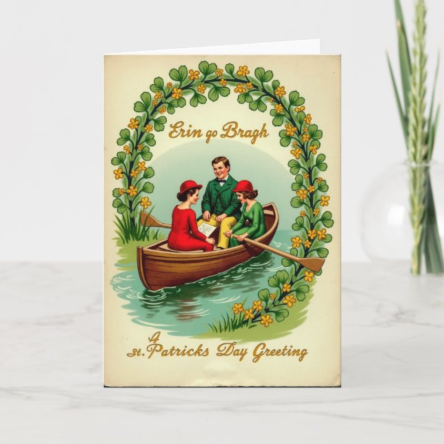 Shamrock Arch St Patricks Card Karte (Vorderseite)