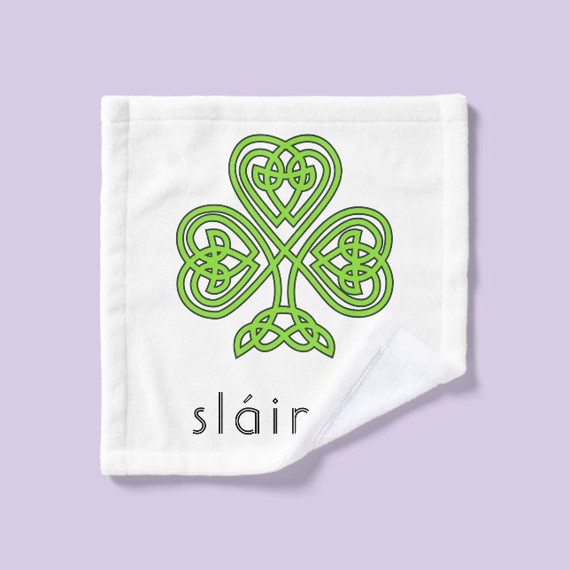 Shamrock celtique Green St. Patrick's Day Sainte (Gant de toilette)