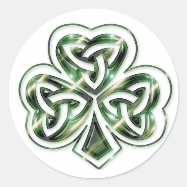 Shamrock celtique :: Stickers Green Space Design (Devant)