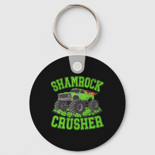 Shamrock Crusher Boys Monster Truck St. Patricks T Schlüsselanhänger