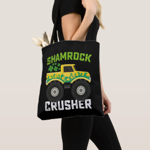 Shamrock Crusher Monster Truck St. Patrick's Tag Tasche