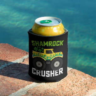 Shamrock Crusher Monster Truck zum St. Patrick’s D Dosenkühler