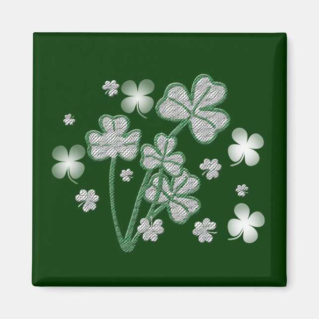 Shamrock de jour Pattys magnets (Devant)