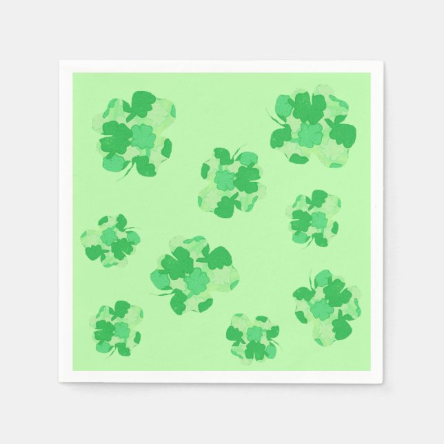 Shamrock de serviettes en papier Shamrock (Devant)