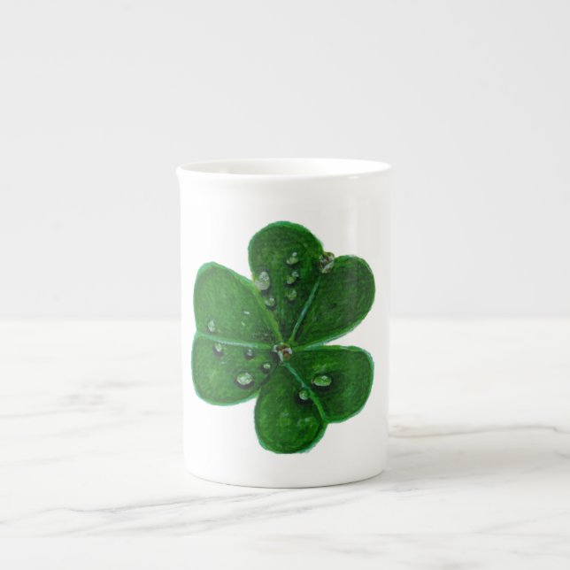 Shamrock Dewdrops ا Prozellantasse (Vorderseite)