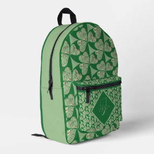 Shamrock-Druck-Cut-Sew-Tasche Bedruckter Rucksack