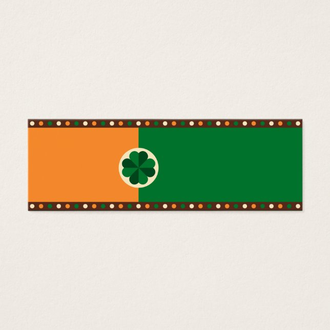 Shamrock du drapeau irlandais de la Saint Patrick (Devant)