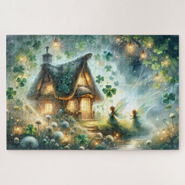 Shamrock Fairy Cottage Glow (Horizontal)