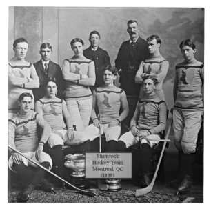 Shamrock-Hockeyteam, Montreal, QC 1899 Fliese