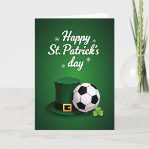 Shamrock-Hut-Soccer-Spaß-Karte Karte