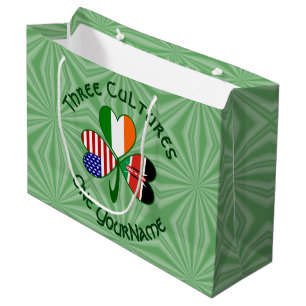 Shamrock Kenia Irland USA-Flaggen Personalisierter Große Geschenktüte