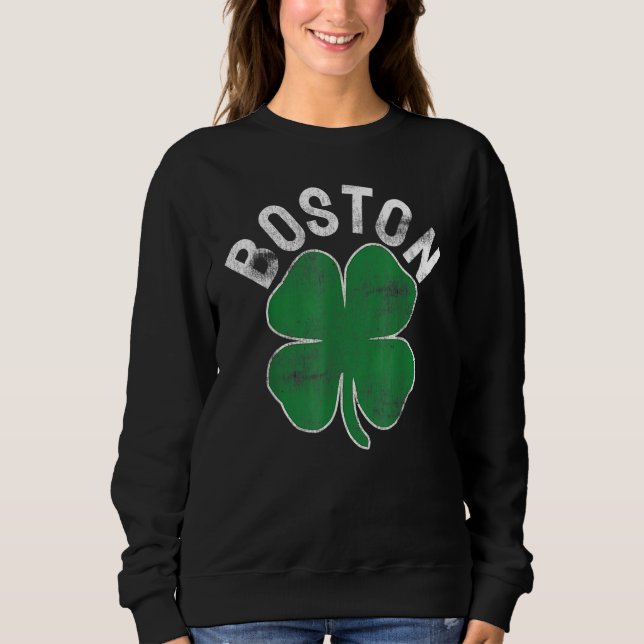 Shamrock Massachusetts Boston ST PATRICKS DAY Iris Sweatshirt (Vorderseite)