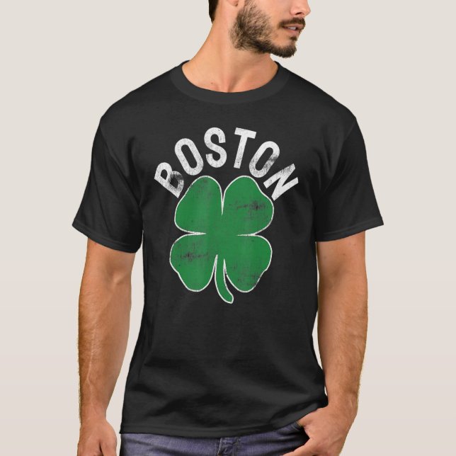 Shamrock Massachusetts Boston ST PATRICKS DAY Iris T-Shirt (Vorderseite)