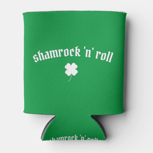 Shamrock n roll St Patrick's Day Dosenkühler (Vorderseite)