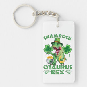 Shamrock O'saurus Rex St. Patrick’s Day Schlüsselanhänger