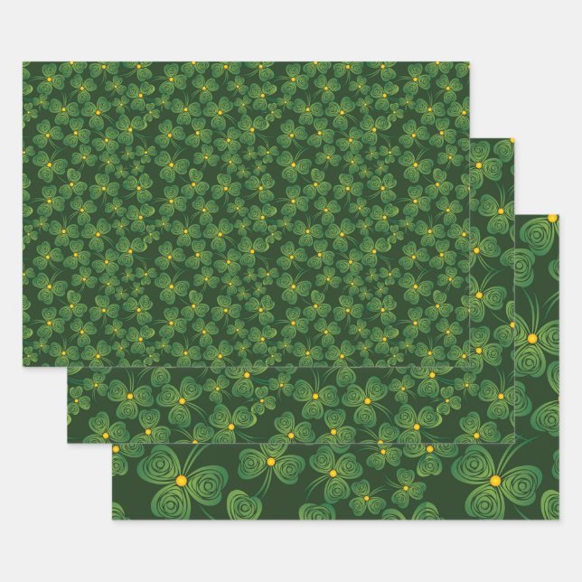 Shamrock Résumé Conception Enveloppement de papier (Lot)