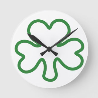 Shamrock Runde Wanduhr