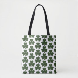 Shamrock Shape Plaid Dark Green Tasche