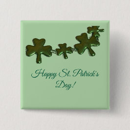 Shamrock St. Patrick's Day Button