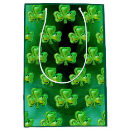 Shamrock St Patrick's Day Gift Bag Mittlere Geschenktüte