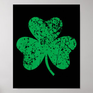 Shamrock St. Patricks Day Irland Stolz Irisches Gr Poster