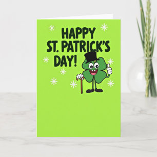 Shamrock Stars Glückskarte Karte