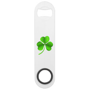 Shamrock sur bocal blanc
