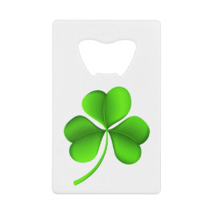 Shamrock sur bocal blanc
