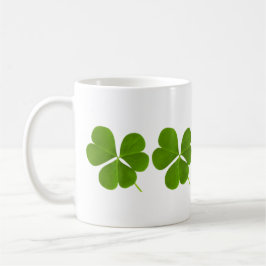Shamrock vert de la St. Patricks Day Clover- tasse