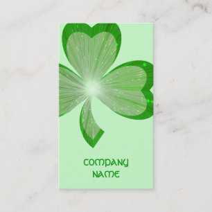 Shamrock Vert grand carte de visite