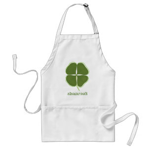 Shamrock vert, quatre feuilles de trèfle, tabliers