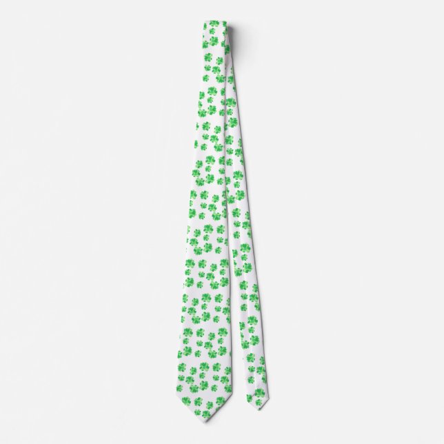 Shamrock Vert Shamrock Cravates de vacances (Devant)