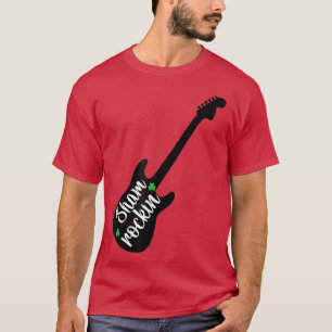 Shamrockin Guitar Funny Music St Patrick's Day Sha T-Shirt