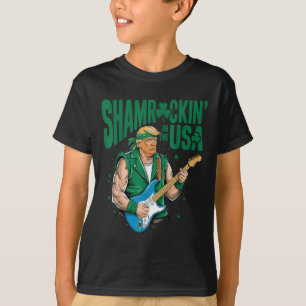 Shamrockin in den USA, Funny Trump St Patricks T-Shirt