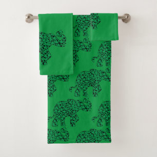 Shamrocks éléphants pour le Jour de la Saint Patri