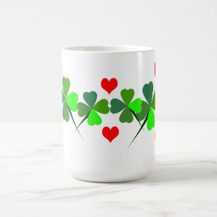 Shamrocks et coeurs Mug