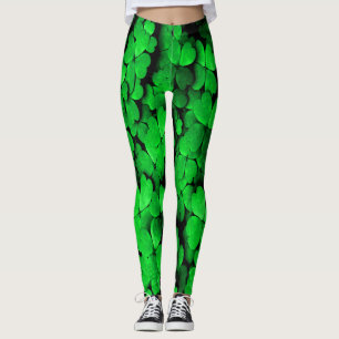 Shamrocks et coeurs Saint Patrick's Day Leggings