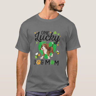 Shamrocks Heart Happy Patrick Day One Lucky Beagle T-Shirt