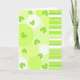 Shamrocks verts - Carte