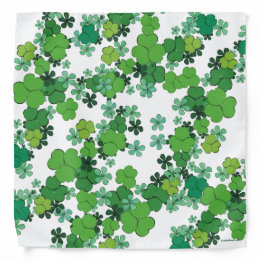 Shamrocks verts et marguerites Bandana