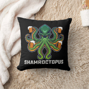Shamroctopus Oktopus Liebhaber St. Patrick's Tag Kissen
