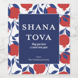 Shana Tova Personalisiert Wine Labels Weinetikett
