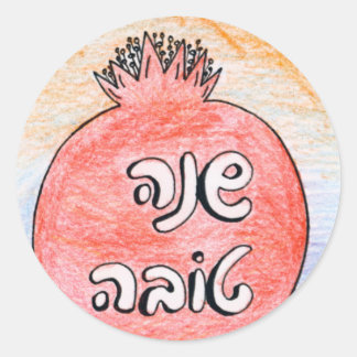 Shana Tova - Rundsticker Runder Aufkleber